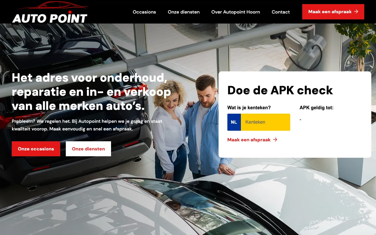 Autopoint Hoorn: the new website by Qlickr